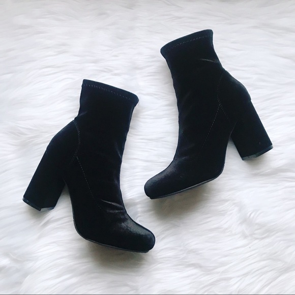 mia black ankle boots